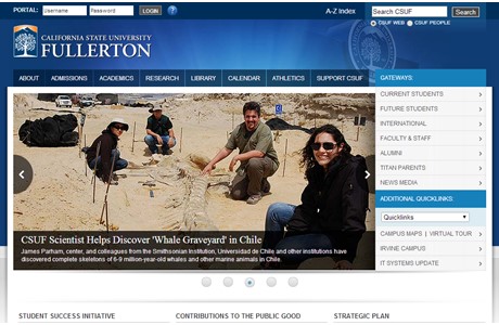 California State University, Fullerton Website