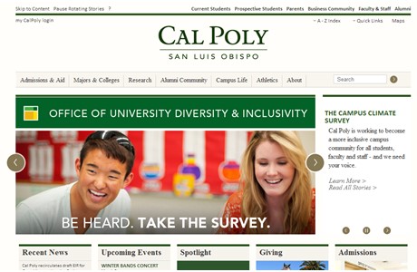 California Polytechnic State University, San Luis Obispo Website