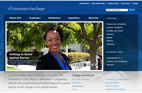University of San Diego Website