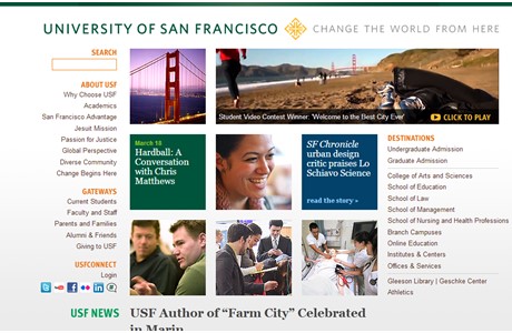 University of San Francisco Website