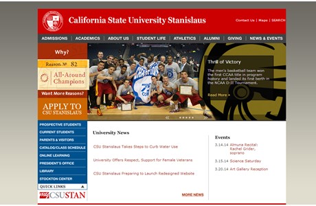 California State University, Stanislaus Website