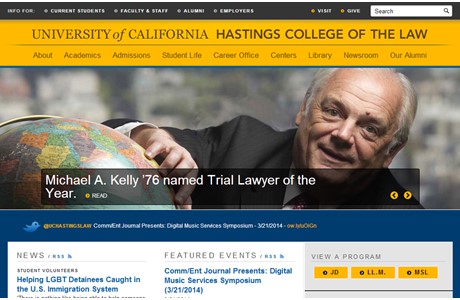 University of California, Hastings College of the Law Website