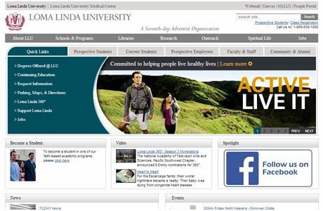 Loma Linda University Website