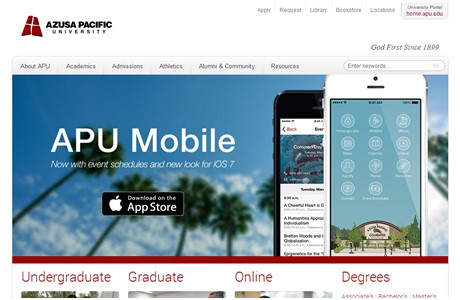 Azusa Pacific University Website