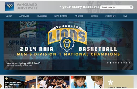 Vanguard University of Southern California Website