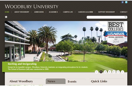 Woodbury University Website