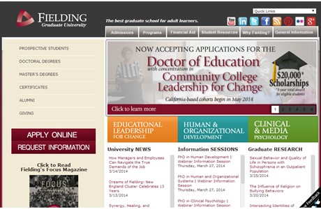 Fielding Graduate University Website