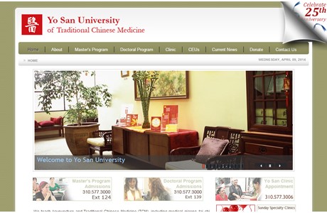 Yo San University of Traditional Chinese Medicine Website