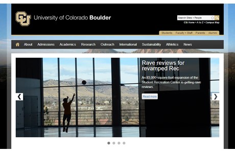 University of Colorado at Boulder Website