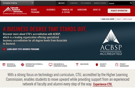 Colorado Technical University Website