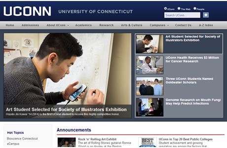 University of Connecticut Website
