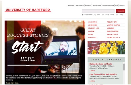 University of Hartford Website