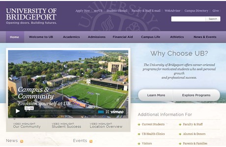 University of Bridgeport Website