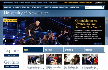 University of New Haven Website
