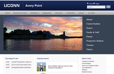 University of Connecticut-Avery Point Website