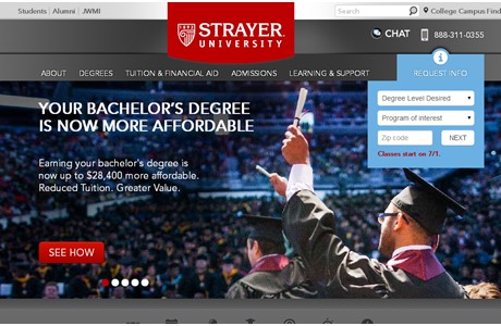 Strayer University Website
