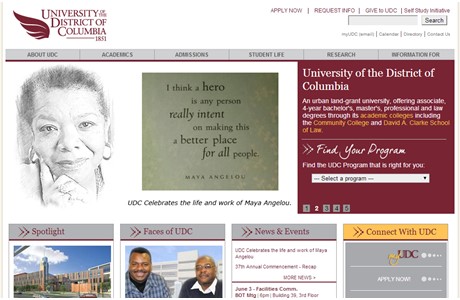 University of the District of Columbia Website