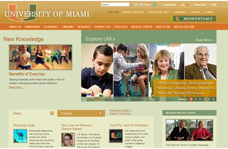 University of Miami Website