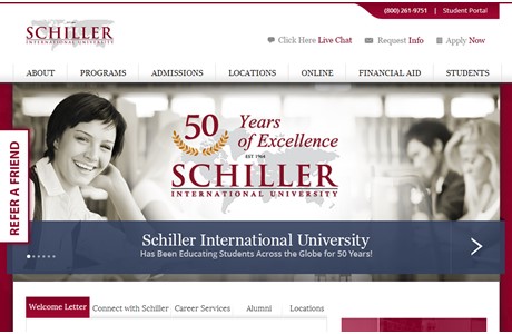 Schiller International University Website