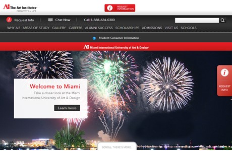 Miami International University of Art & Design Website