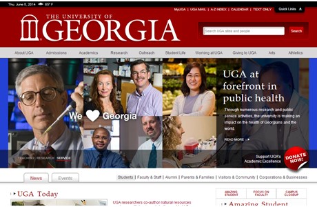 University of Georgia Website