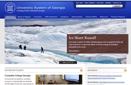University System of Georgia Website