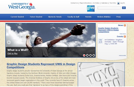 University of West Georgia Website