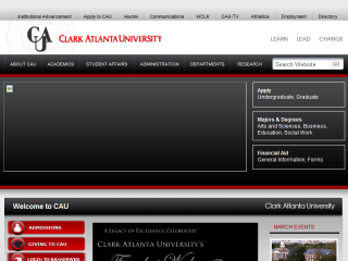 Clark Atlanta University Website