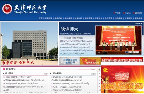 Tianjin Normal University Website