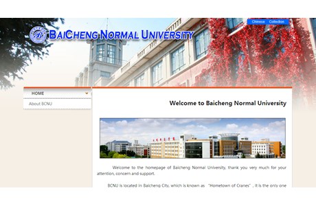 Baicheng Normal University Website
