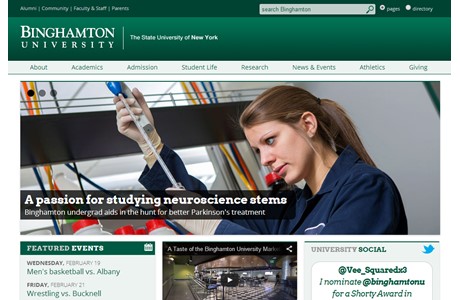 Binghamton University State University of New York Website
