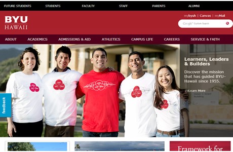 Brigham Young University-Hawaii Website