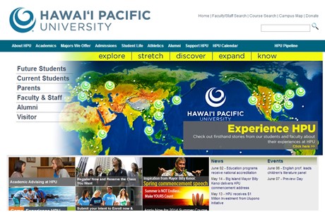Hawaii Pacific University Website