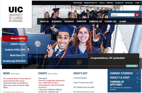 University of Illinois at Chicago Website