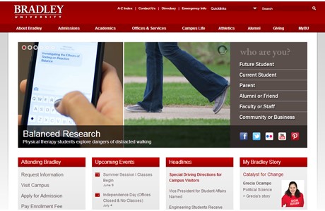 Bradley University Website