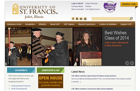 University of St. Francis Website