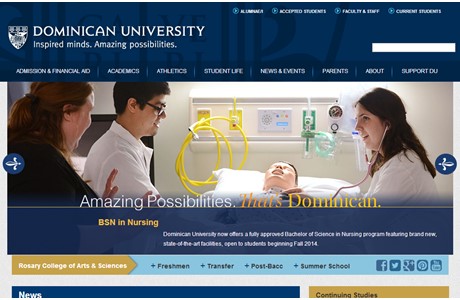 Dominican University Website