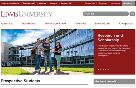 Lewis University Website
