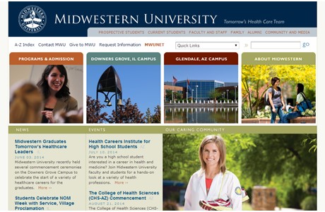 Midwestern University Website