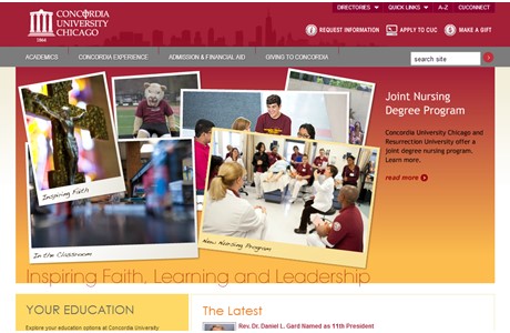 Concordia University Chicago Website