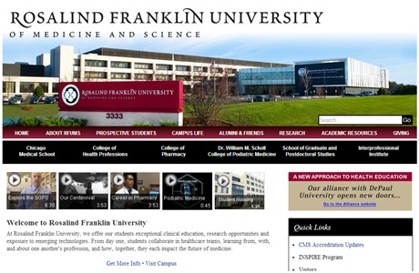 Rosalind Franklin University of Medicine and Science Website