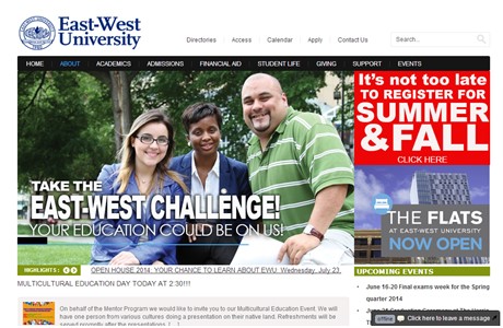 East-West University Website