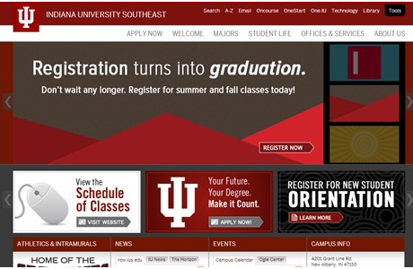 Indiana University Southeast Website