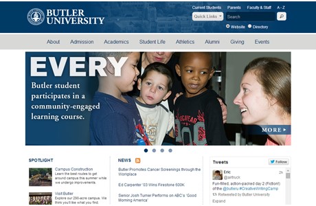 Butler University Website