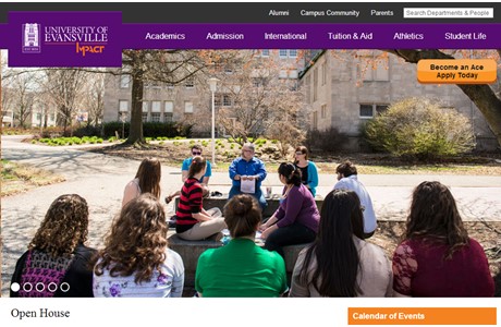 University of Evansville Website