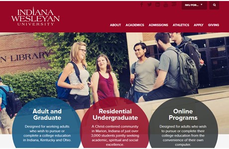 Indiana Wesleyan University Website