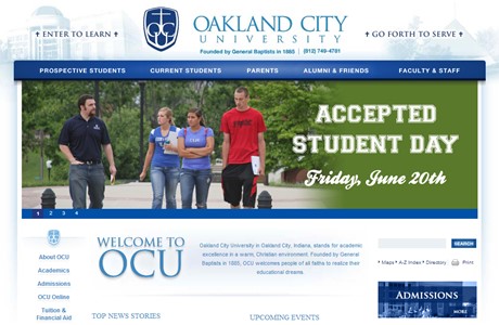 Oakland City University Website