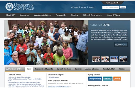 University of Saint Francis Website