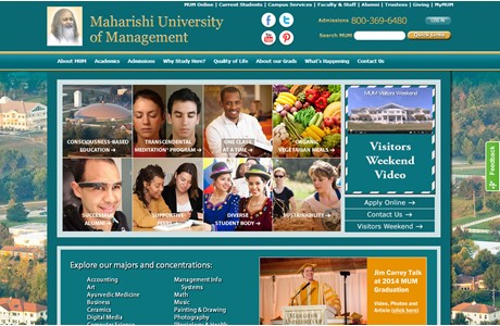 Maharishi University of Management Website