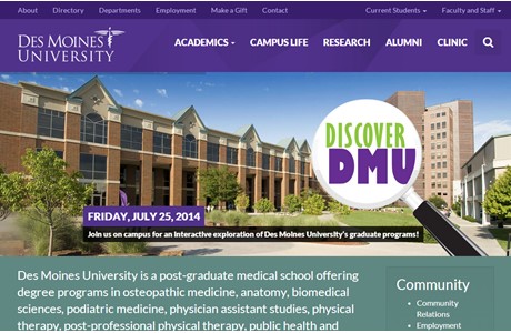 Des Moines University Website